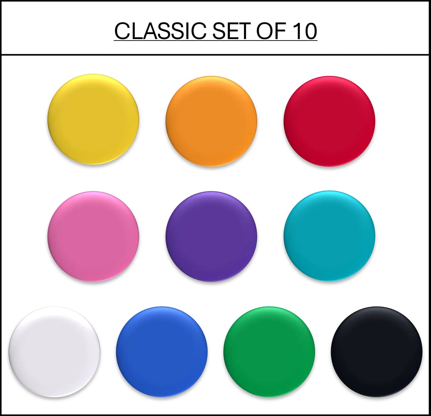 Jasart Byron Matte Acrylic 59ml Paints Set of 10 Classic Colours