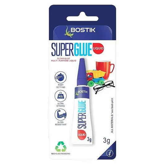 Bostik Adhesive Super Glue Liquid 3g
