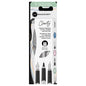 Manuscript Clarity Fountain Pens Black Set of 3