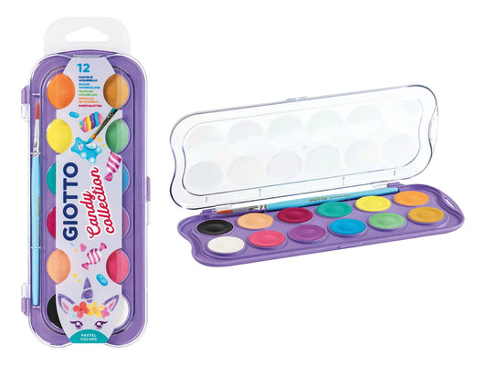 Giotto Candy Collection Watercolour Blocks Set of 12