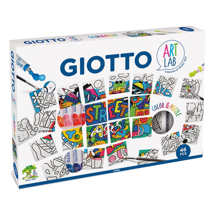 Giotto Art Lab Color And Puzzle Drawing 46 Piece Set
