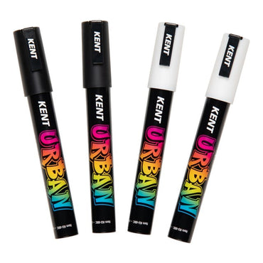 Kent Urban Acrylic Paint Marker - Mono Set of 4