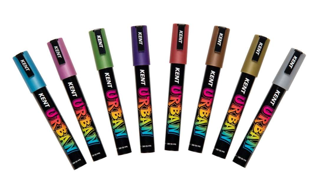Kent Urban Acrylic Paint Marker - Metallic Sets