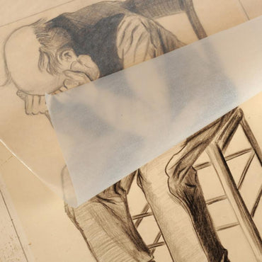 Canson Glassine Tissue Interleaf 40gsm 60x80cm Transparent Paper Pack Of 50 Sheets