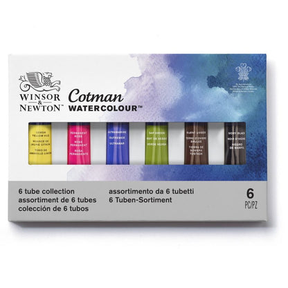 Winsor & Newton 8ml Cotman Watercolour Paints Set of 6