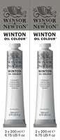 Winsor & Newton Winton 200ml Titanium White Oil Paints Twin Pack