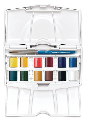 Winsor & Newton Cotman Watercolour Half Pan Paints Pocket Set of 15 Pieces