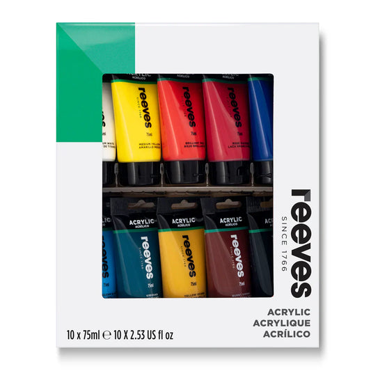 Reeves 75ml Acrylic Paints Set Of 10
