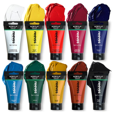 Reeves 75ml Acrylic Paints Set Of 10
