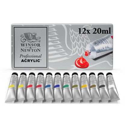 Winsor & Newton Professional 20ml Acrylic Paints Set Of 12