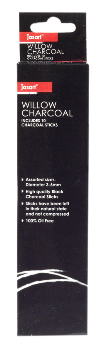 Jasart Willow Assorted Charcoal Pack Of 10