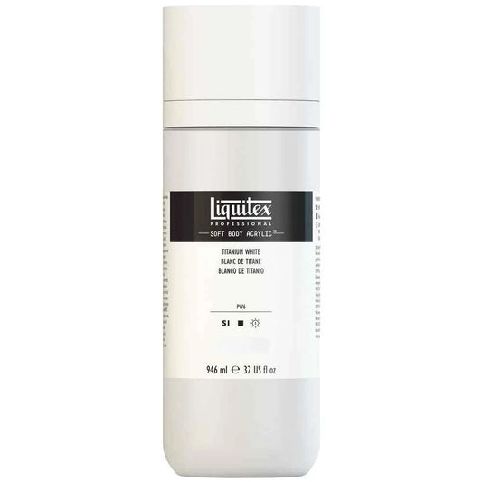 Liquitex Professional Soft Body Acrylic Paint 946ml Titanium White
