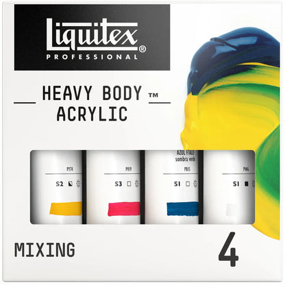Liquitex 59ml Heavy Body Acrylic Paints Mixing Set Of 4