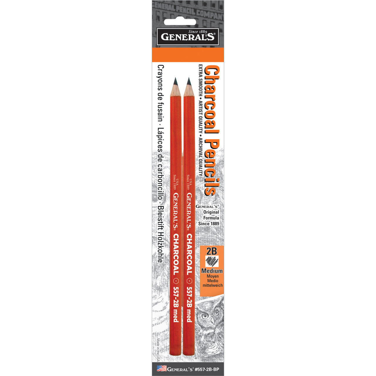 General's Charcoal Artist's Quality Pencil Sets of 2