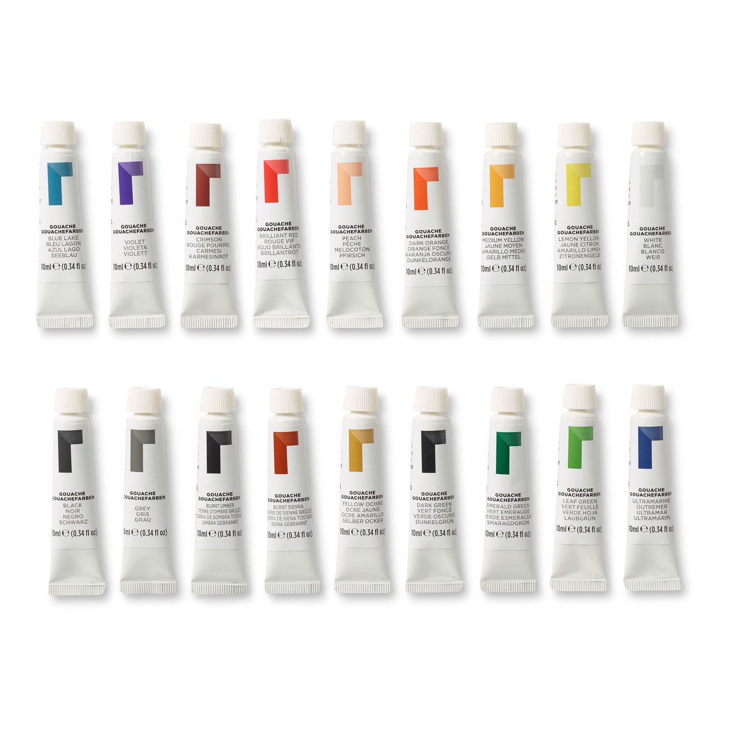 Reeves 10ml Gouache Paints Set of 18