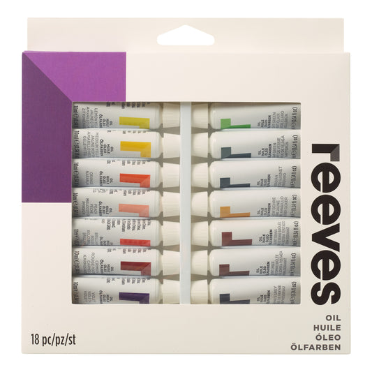 Reeves 12ml Oil Paints Set of 18