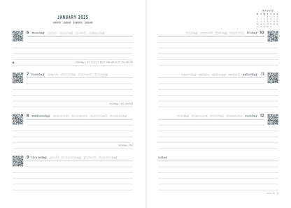 Letts of London Conscious A5 Week to View Diaries