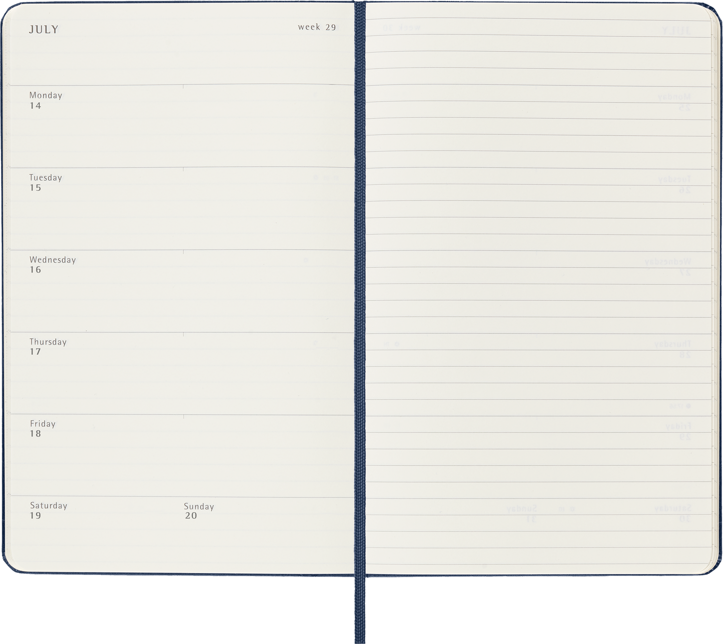 Moleskine 12 Month Weekly + Notes HC Large Diaries