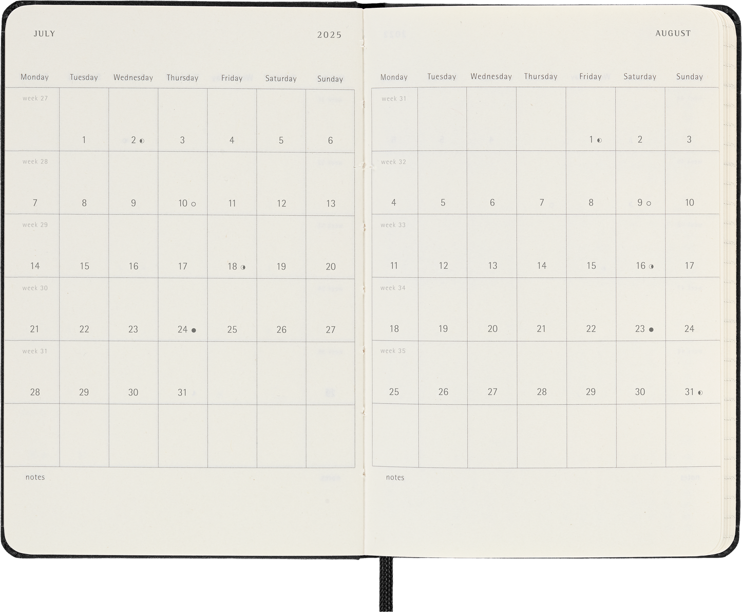 Moleskine 12 Month Daily HC Pocket Diaries