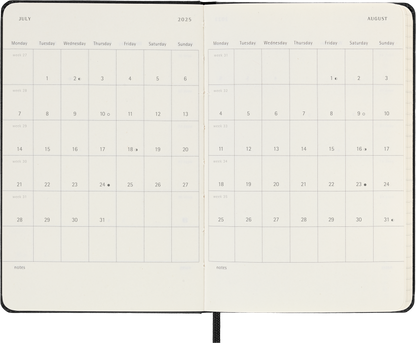 Moleskine 12 Month Daily HC Pocket Diaries