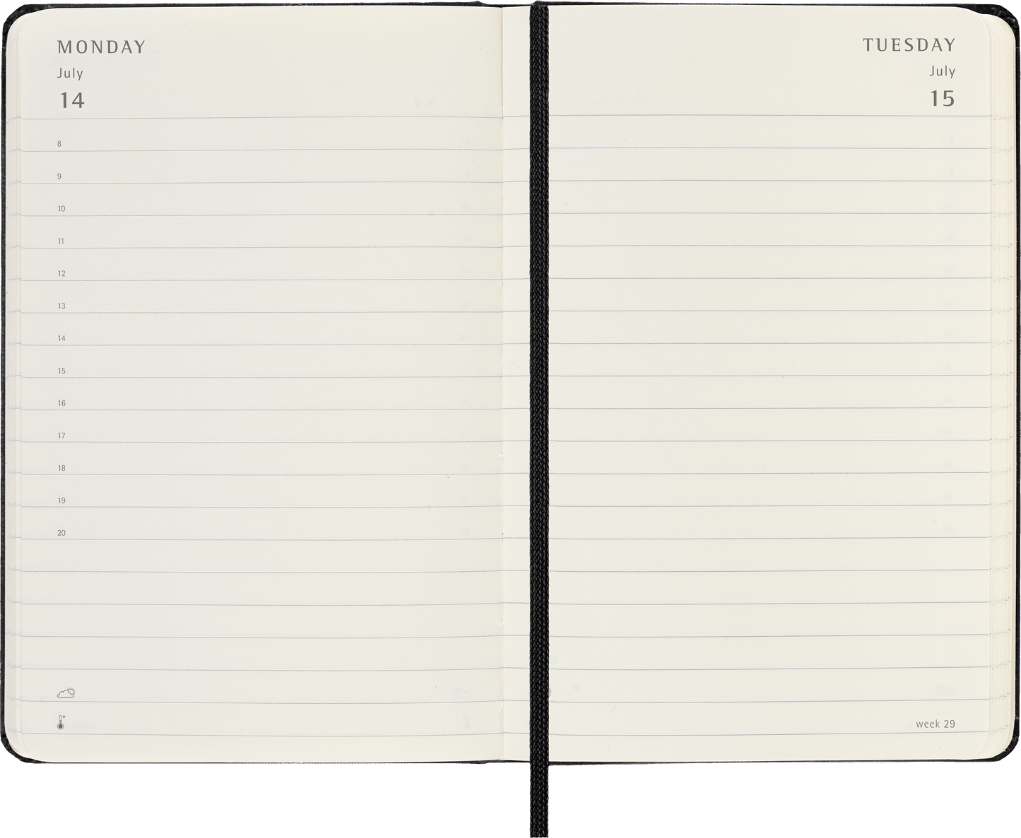 Moleskine 12 Month Daily HC Pocket Diaries