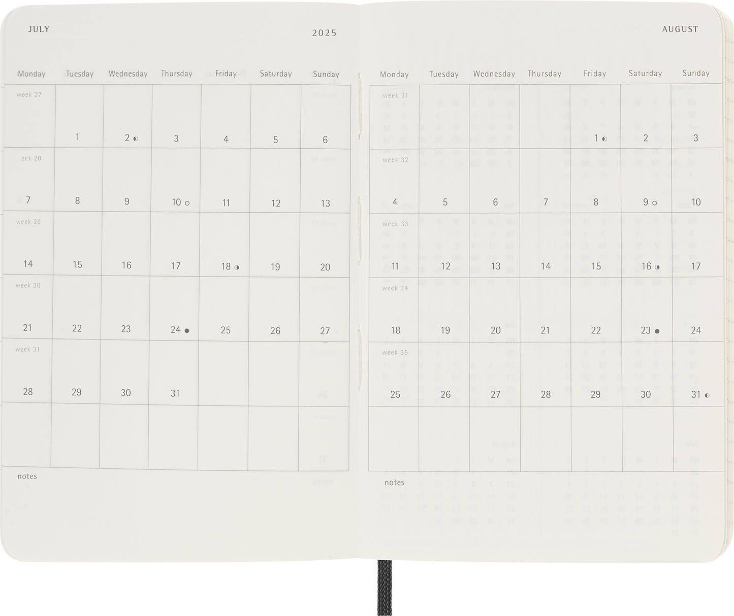 Moleskine 12 Month Daily SC Pocket Diaries