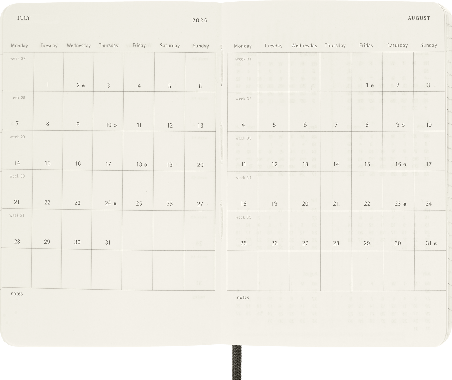 Moleskine 12 Month Daily SC Pocket Diaries