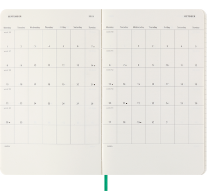 Moleskine 12 Month Weekly + Notes HC Large Precious + Ethical Boa Diaries