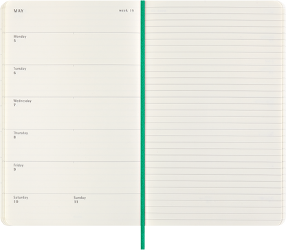 Moleskine 12 Month Weekly + Notes HC Large Precious + Ethical Boa Diaries