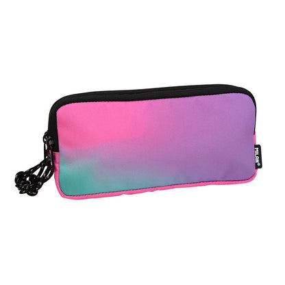 Milan Rectangular 3 Zip Sunset Series Pencil Cases
