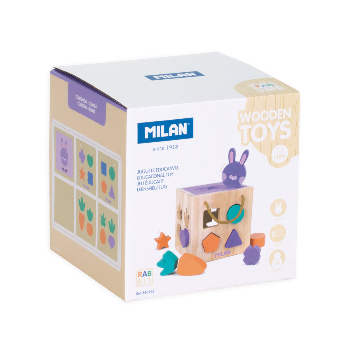 Milan Wooden Educational Toy Rabbit Cube – The Ink Spot