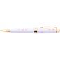 Cross Bailey Light Cherry Blossom Glossy White Resin with Gold Trim Ballpoint Pen
