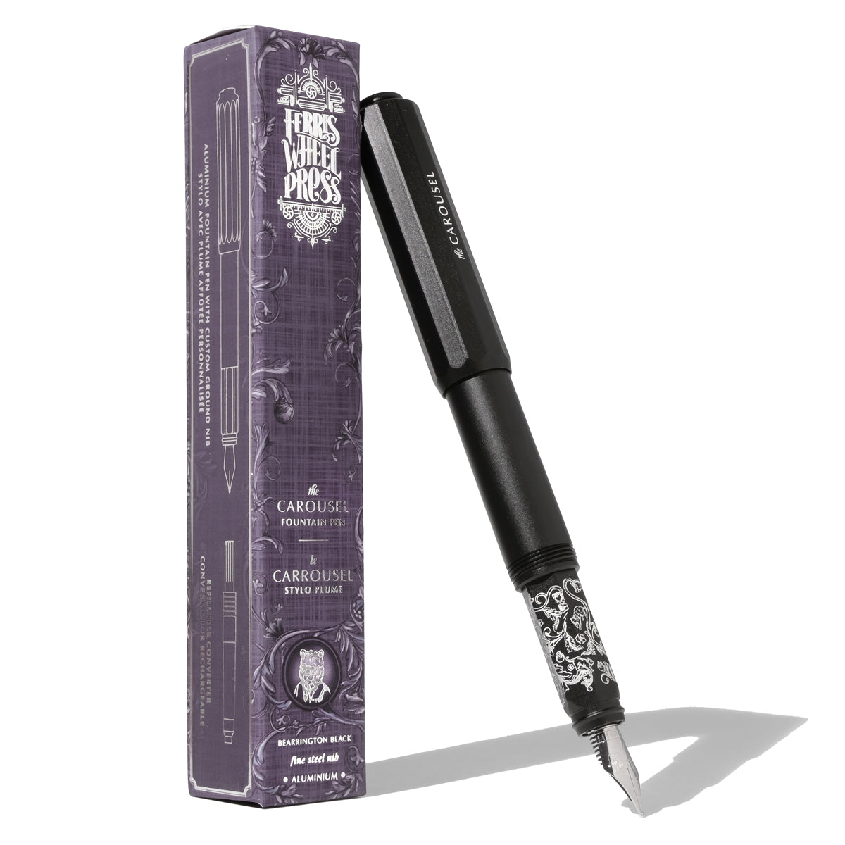 Ferris Wheel Press Bearrington Black Aluminium Carousel Fountain Pens