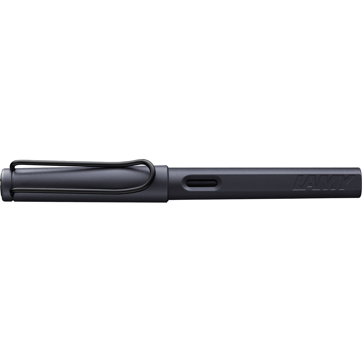 Lamy Safari Fountain Pen Steel Black Medium (0E2)