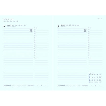 Letts Diary Mid Year A5 Day to Page Conscious Clay 2025/26