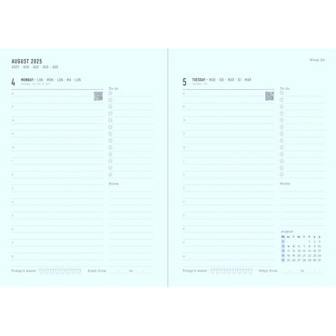 Letts Diary Mid Year A5 Day to Page Conscious Rosewater 2025/26