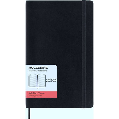 Moleskine Diary 18 Month Daily Soft Cover Large Black 2025/2026