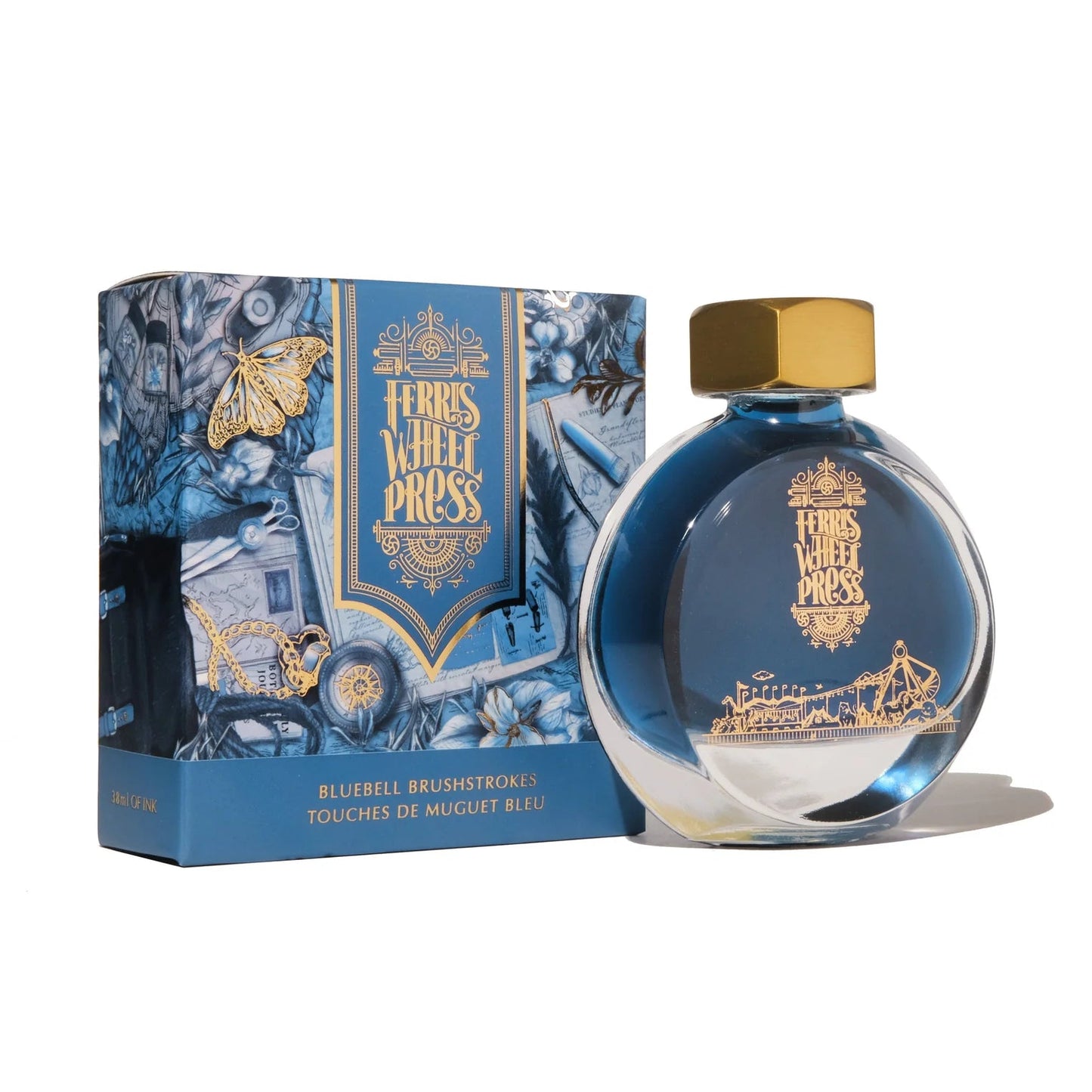 Ferris Wheel Press Bluebell Brushstrokes Fountain Pen Inks