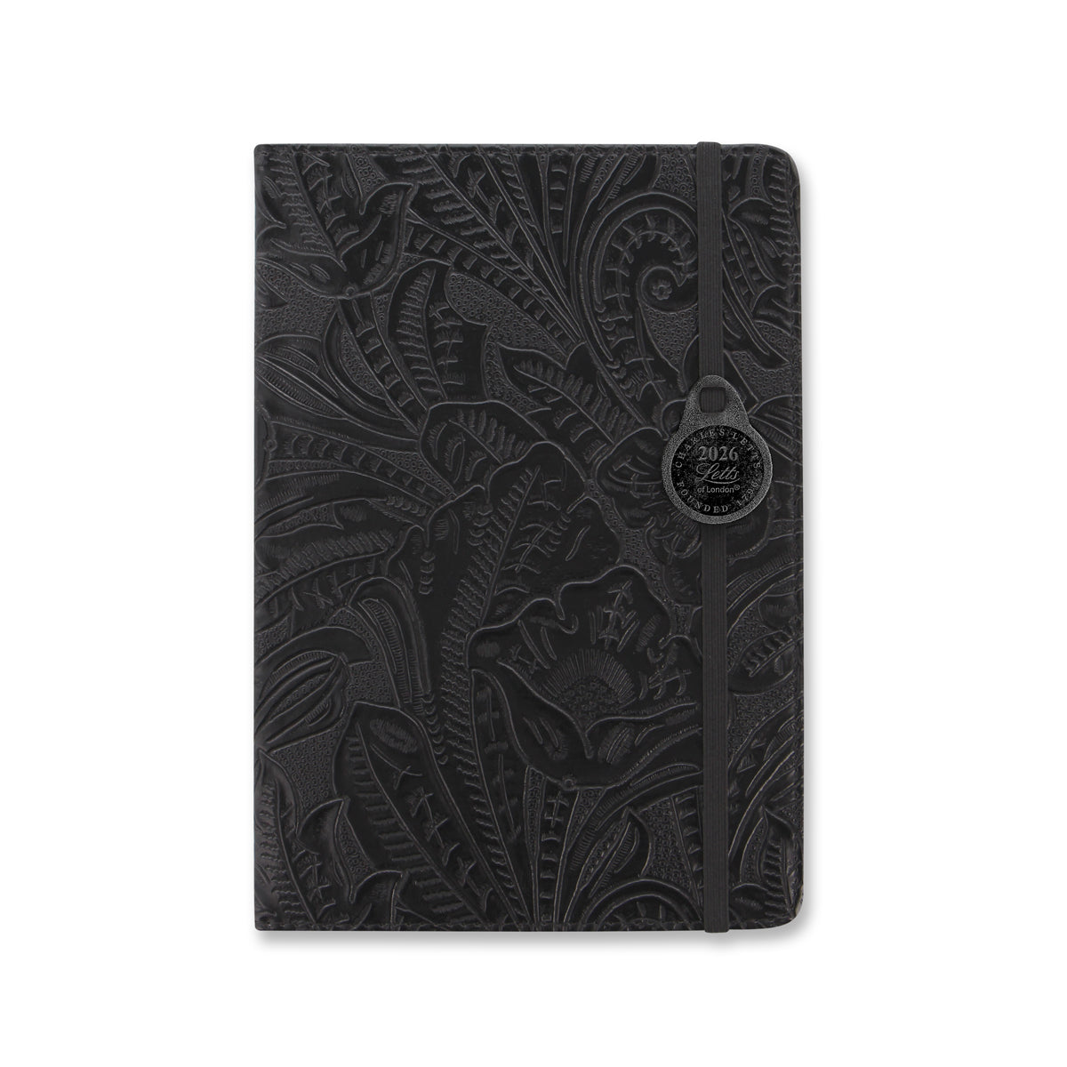 Letts of London Diary Baroque A5 Week to View Black 2026
