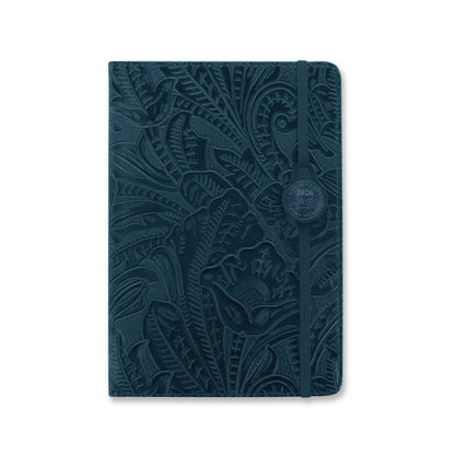 Letts of London Diary Baroque A5 Week to View Navy 2026