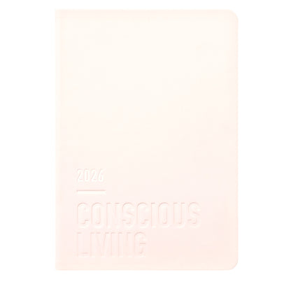 Letts of London Diary Conscious A6 Day to Page Rosewater 2026