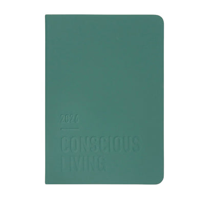 Letts of London Diary Conscious Evergreen A5 Week to View Pine 2026