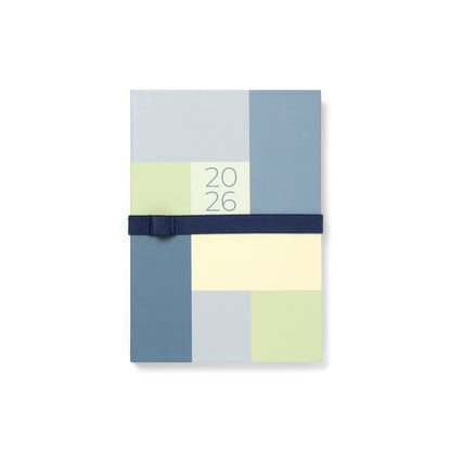 Letts of London Diary Gradient A5 Day to Page Appointments Blue 2026