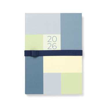 Letts of London Diary Gradient A6 Week to View Blue 2026