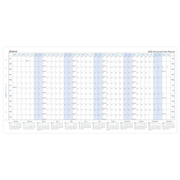 Filofax Refill Classic Year Planner Horizontal A5 2026