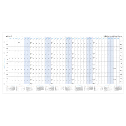 Filofax Refill Classic Year Planner Horizontal A5 2026