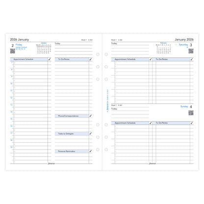 Filofax Refill Business Day Per Page A5 2026