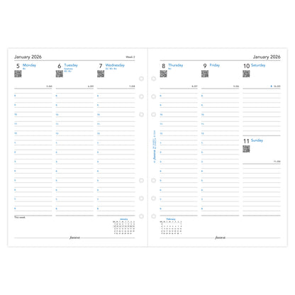 Filofax Refill Classic WTV With Appts A5 2026