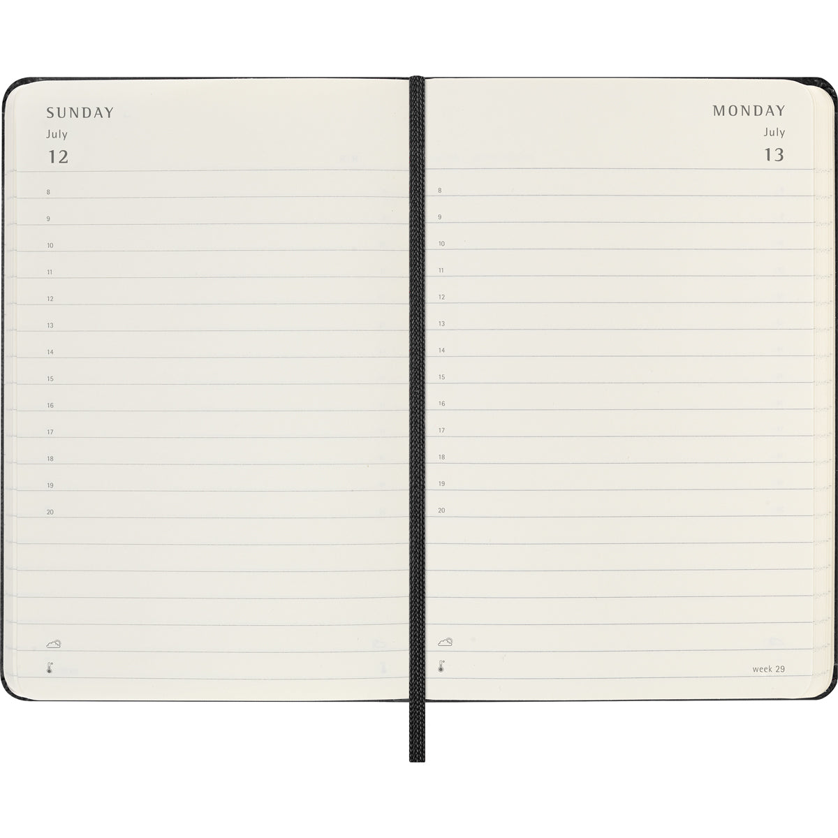 Moleskine Diary 12 Month Daily HC Pocket Black 2026