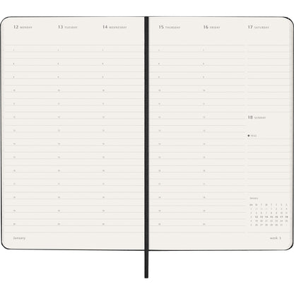 Moleskine Diary 12 Month Professional Weekly Vertical HC Large Black 2026